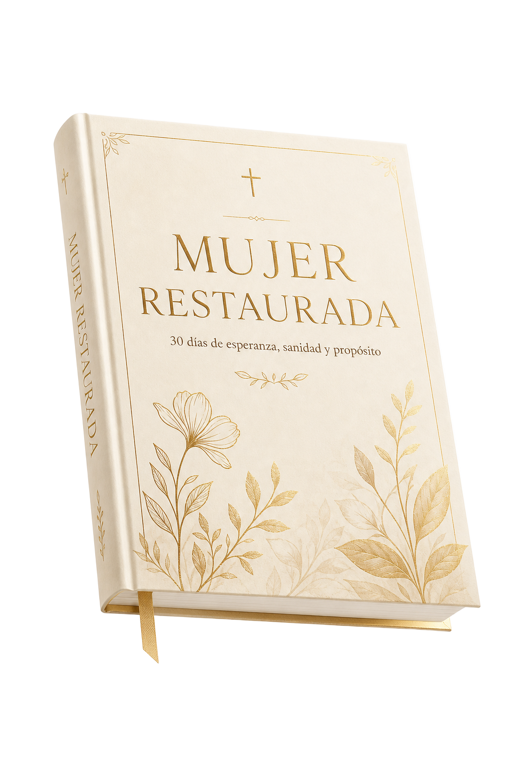 Ebook Mujer Restaurada — mockup 3D